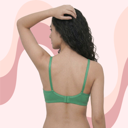 Cotton-Rich Non-Padded Full Coverage Everyday Bra for Women