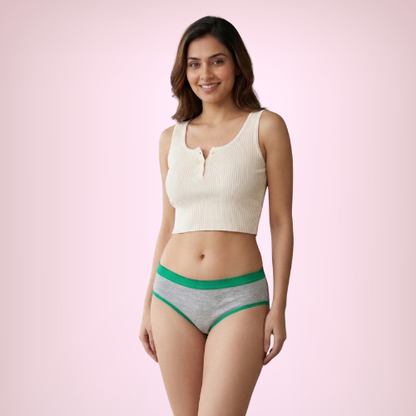 Cotton-Rich Low-Waist Hipster Panty for Women (Pack of 3)