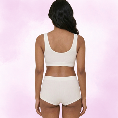 Cotton-Rich Full Coverage Everyday Lingerie Set For Women