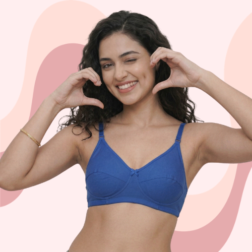 Cotton-Rich Non-Padded Full Coverage Everyday Bra for Women