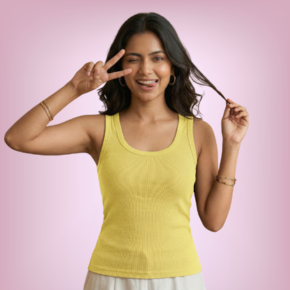 Cotton-Rich Full Coverage Stretchable Vest For Women