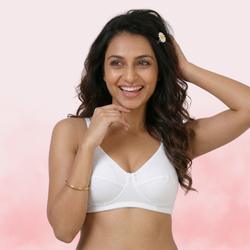 Cotton-Rich Non-Padded Full Coverage Everyday Bra for Women