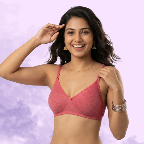 Cotton Rich Full Coverage Premium T-Shirt Bra For Women