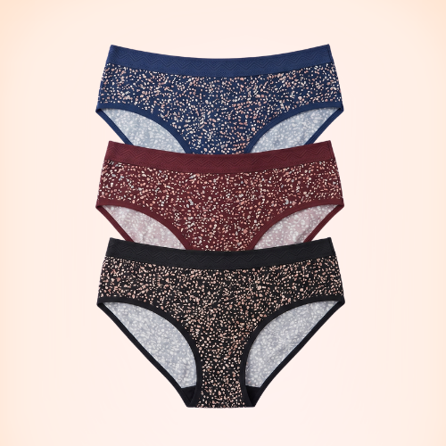 Cotton-Rich Mid-Rise Printed Bikini Panty For Women (Pack of 3)
