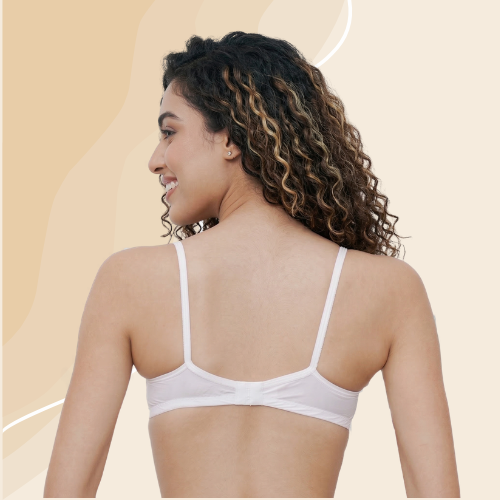 Cotton-Rich Full Coverage Solid Lightly Padded Bra For Women