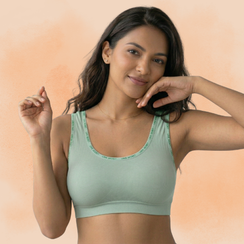Lycra Full Coverage Padded Sports Bra for Women