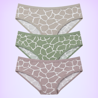 Cotton-Rich Mid-Waist Printed Hipster Panty For Women (Pack of 3)