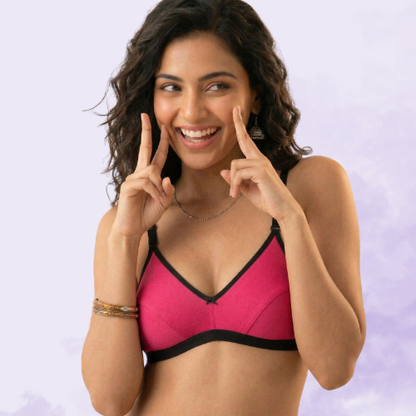 Cotton-Rich Non-Padded Full Coverage Everyday Bra for Women