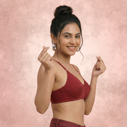 Cotton Rich Non-Padded Full Coverage Everyday Bra for Women