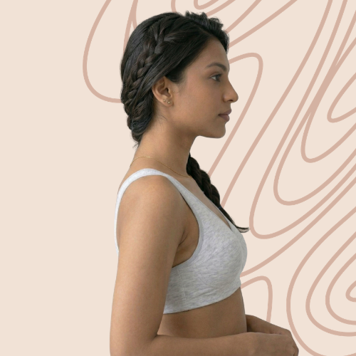 Cotton-Rich Full Coverage Double-Layered Solid Sports Bra For Women
