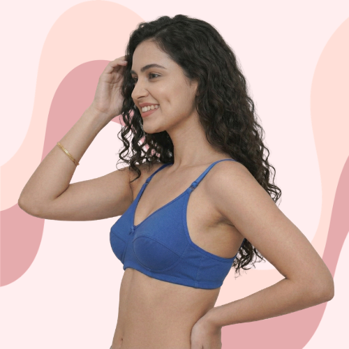 Cotton-Rich Non-Padded Full Coverage Everyday Bra for Women