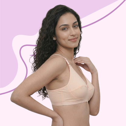 Cotton-Rich Non-Padded Full Coverage Everyday Bra for Women