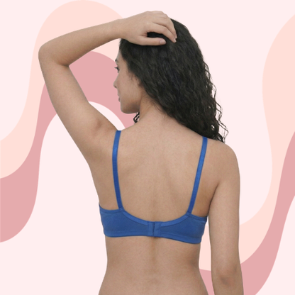 Cotton-Rich Non-Padded Full Coverage Everyday Bra for Women