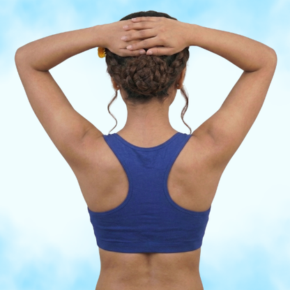 Cotton-Rich Full Coverage Solid Sports Bra For Women