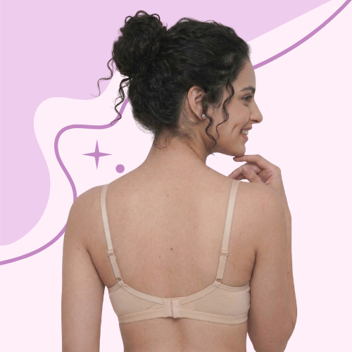 Cotton-Rich Non-Padded Full Coverage Everyday Bra for Women