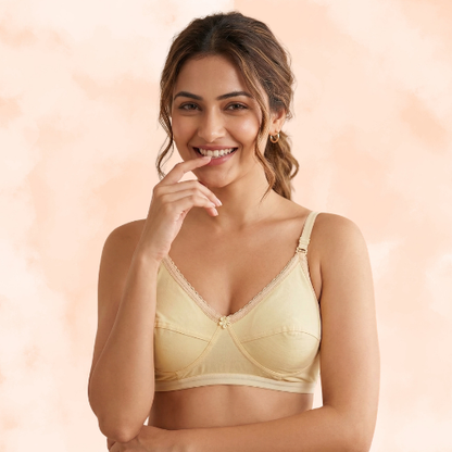 Cotton-Rich Non-Padded Full Coverage Everyday Bra for Women