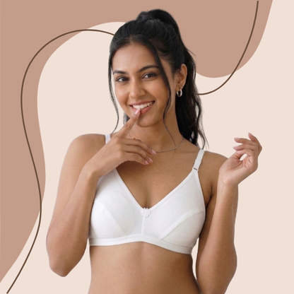 Cotton-Rich Non-Padded Full Coverage Everyday Bra for Women