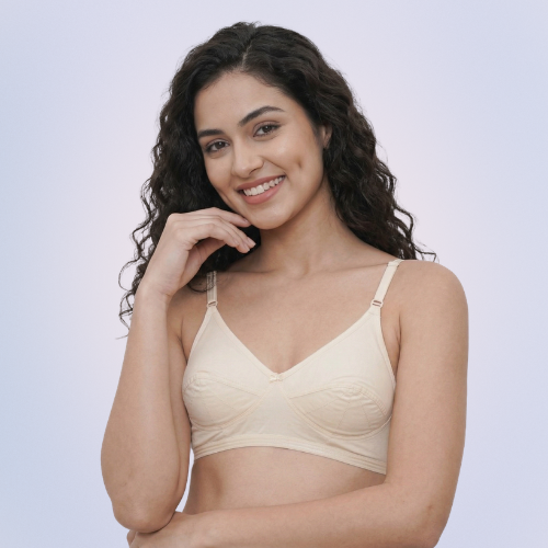 Cotton-Rich Non-Padded Full Coverage Everyday Bra for Women