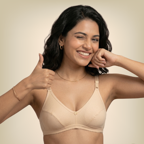 Cotton-Rich Non-Padded Full Coverage Everyday Bra for Women