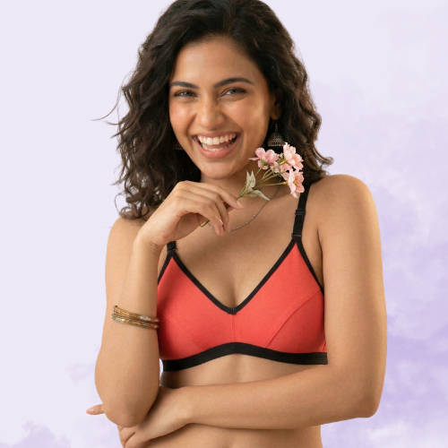 Cotton-Rich Non-Padded Full Coverage Everyday Bra for Women