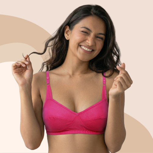 Cotton-Rich Non-Padded Full Coverage Everyday Bra for Women