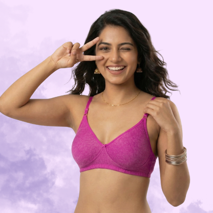 Cotton Rich Full Coverage Premium T-Shirt Bra For Women