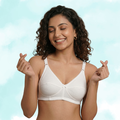 Cotton-Rich Non-Padded Full Coverage Everyday Bra for Women