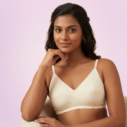 Cotton-Rich Non-Padded Full Coverage Everyday Bra for Women