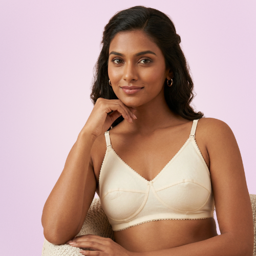 Cotton-Rich Non-Padded Full Coverage Everyday Bra for Women