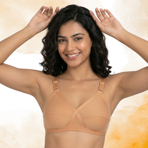 Cotton-Rich Non-Padded Full Coverage Everyday Bra for Women