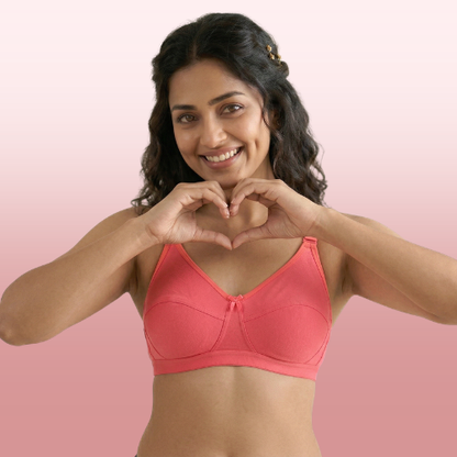 Cotton-Rich Non-Padded Full Coverage Everyday Bra for Women