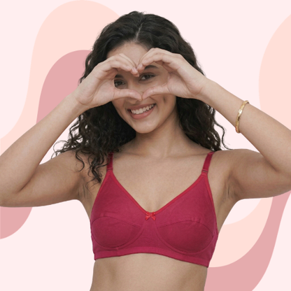 Cotton-Rich Non-Padded Full Coverage Everyday Bra for Women