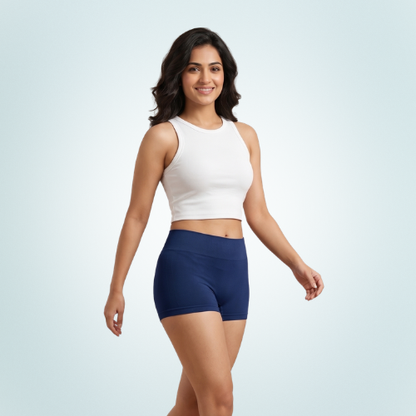 Cotton-Rich Mid-Waist Boyshort For Women