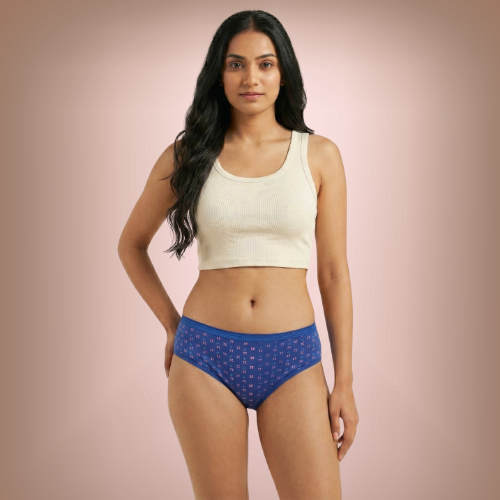 Cotton-Rich Mid-Waist Printed Hipster Panty for Women (Pack of 3)