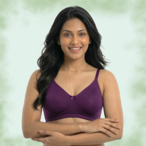 Premium Lycra Solid Full Coverage T-Shirt Bra for Women
