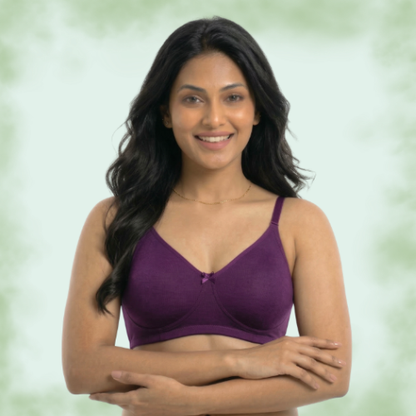 Premium Lycra Solid Full Coverage T-Shirt Bra for Women