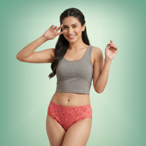 Cotton-Rich Mid-Waist Printed Hipster Panty For Women (Pack of 3)