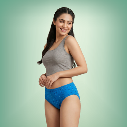 Cotton-Rich Mid-Waist Printed Hipster Panty For Women (Pack of 3)