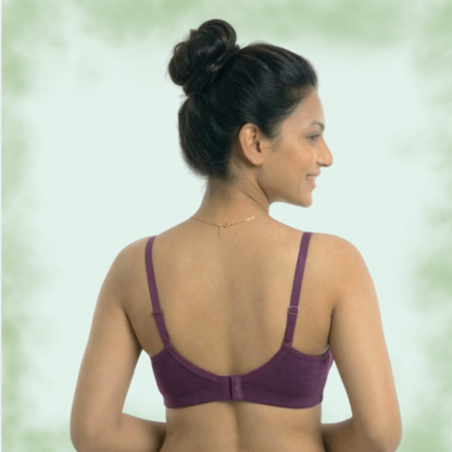 Premium Lycra Solid Full Coverage T-Shirt Bra for Women