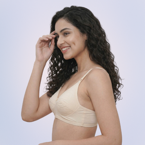 Cotton-Rich Non-Padded Full Coverage Everyday Bra for Women