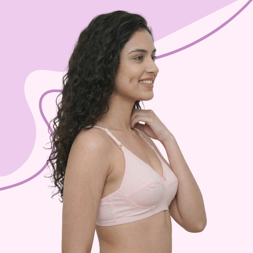 Cotton-Rich Non-Padded Full Coverage Everyday Bra for Women