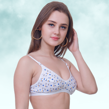 Cotton-Rich Non-Padded Full Coverage Everyday Bra for Women