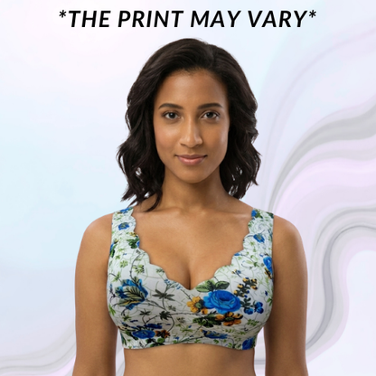 Spandex Full Coverage Printed Padded Bra For Women