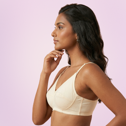 Cotton-Rich Non-Padded Full Coverage Everyday Bra for Women