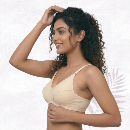 Cotton-Rich Non-Padded Full Coverage Everyday Bra for Women