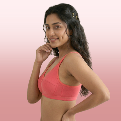 Cotton-Rich Non-Padded Full Coverage Everyday Bra for Women