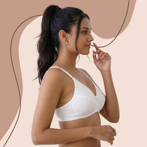 Cotton-Rich Non-Padded Full Coverage Everyday Bra for Women