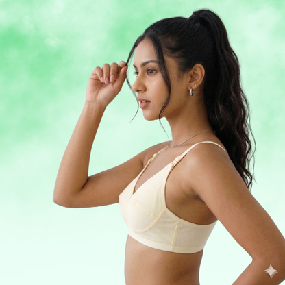 Cotton-Rich Non-Padded Full Coverage Everyday Bra for Women