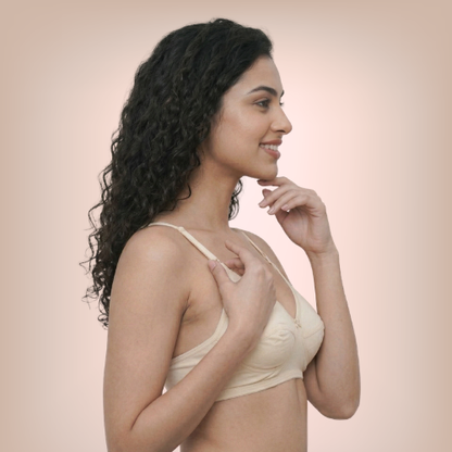 Cotton-Rich Full Coverage Padded Bra For Women