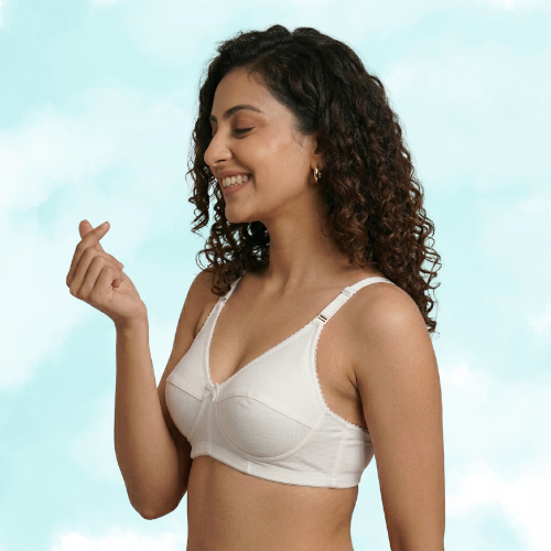 Cotton-Rich Non-Padded Full Coverage Everyday Bra for Women